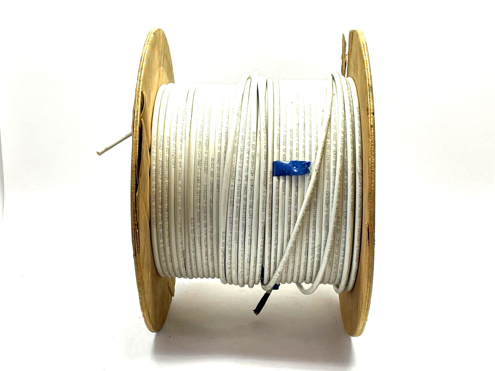 Black Box EVNSL0615A-1000 CAT6 400-MHz Solid Bulk Cable F/UTP CMP Plenum 316ft L - Maverick Industrial Sales