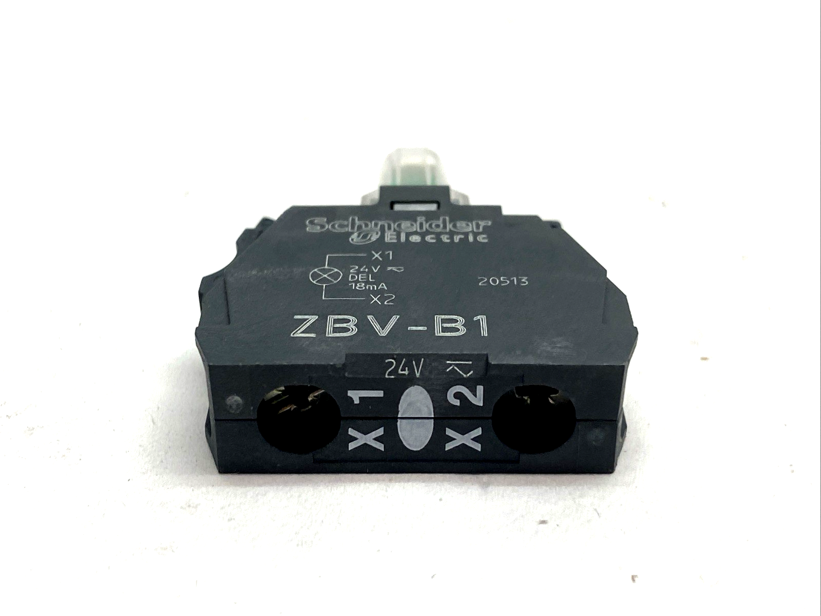Schneider Electric ZBVB1 Light block Harmony XB4 XB5 White 22mm LOT OF 2 - Maverick Industrial Sales