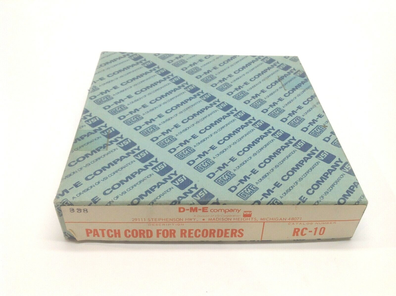 D-M-E Company RC-10 Patch Cord For Recorders - Maverick Industrial Sales