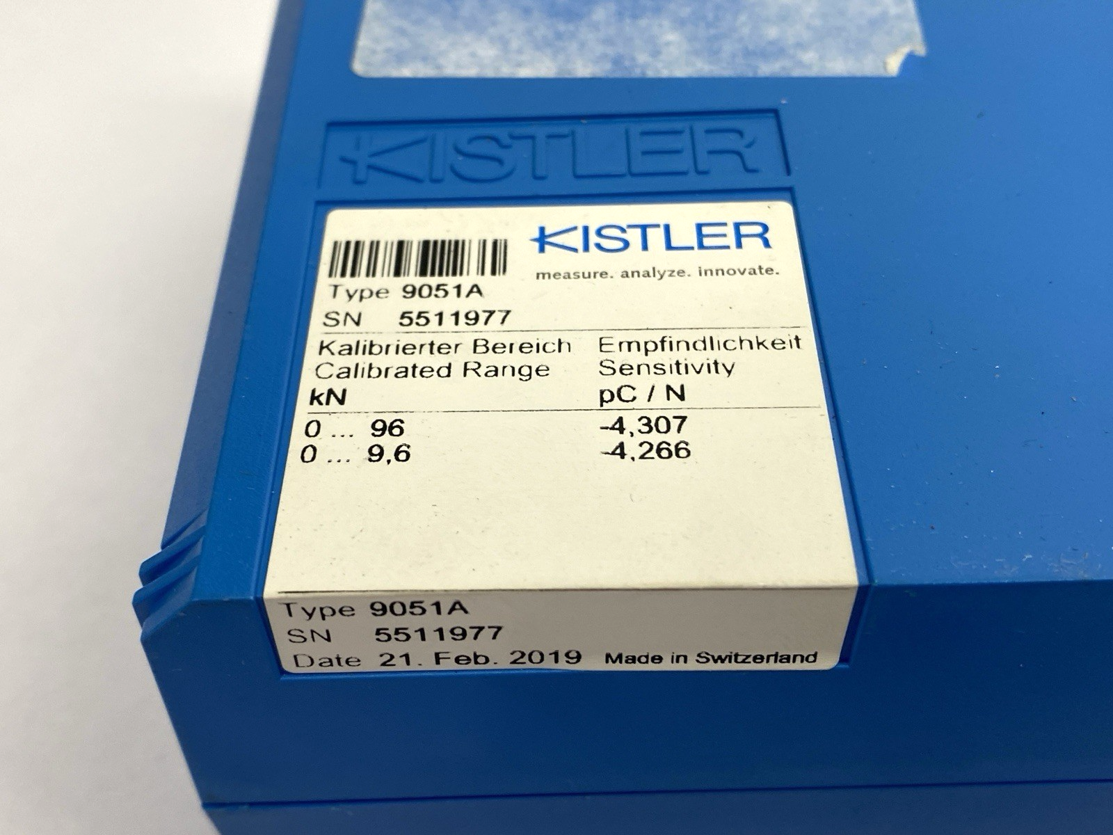 Kistler 9051A Piezoelectric Force Ring Sensor - Maverick Industrial Sales