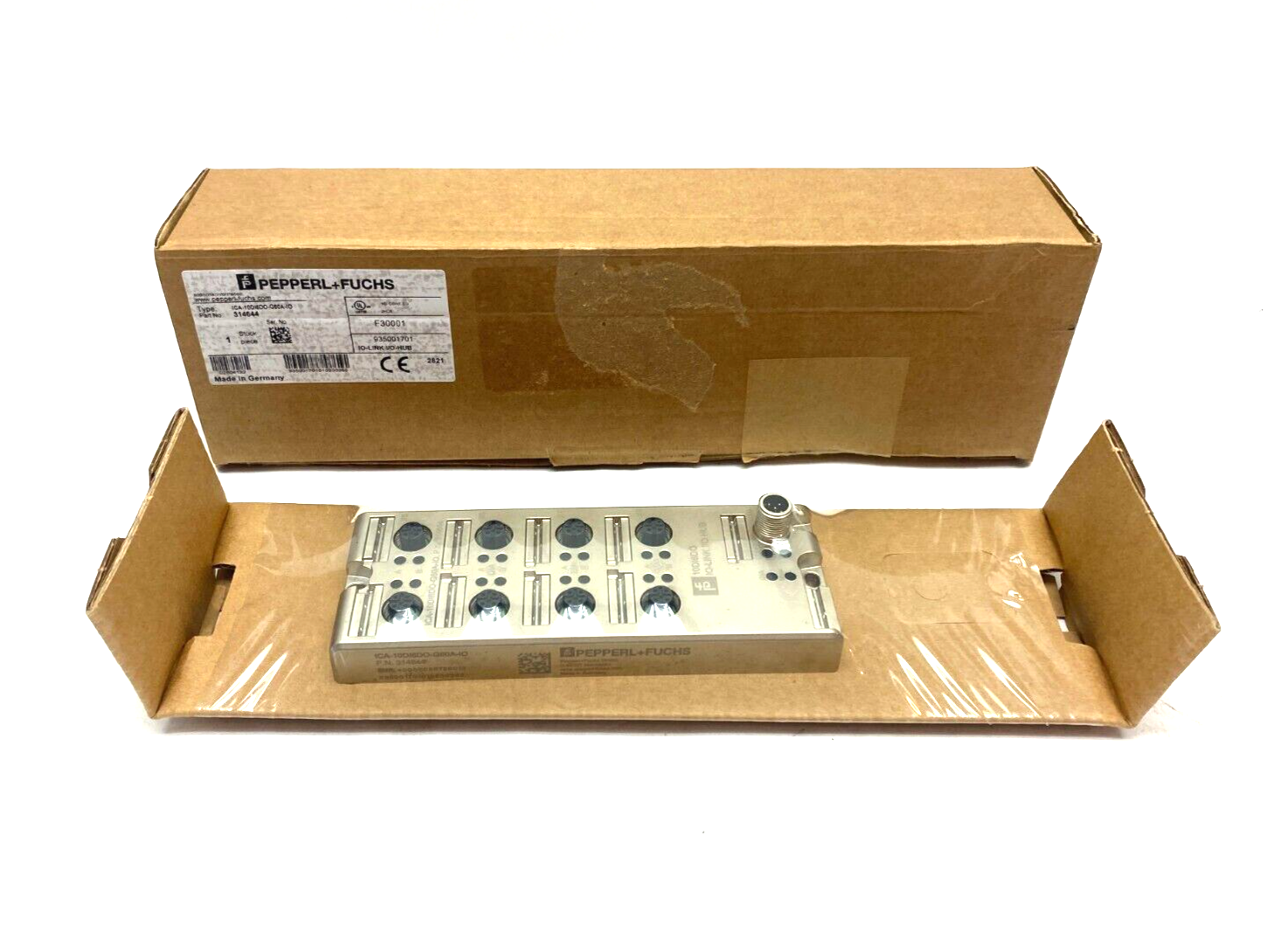 Pepperl+Fuchs ICA-10DI6DO-G60A-IO I/OLink Interface Hub 10-Input 6-Output 314644 - Maverick Industrial Sales