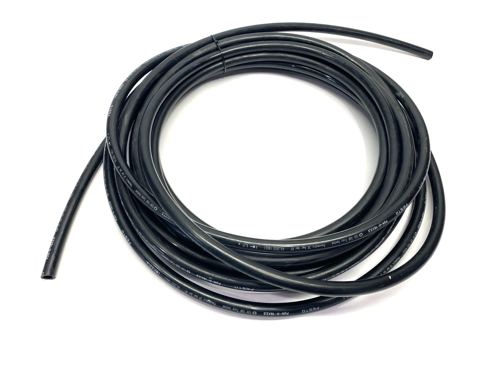 Festo PUN-H-16X2,5 Black Pneumatic Tubing 16mm OD 11mm ID 197395 CUT TO 10M - Maverick Industrial Sales