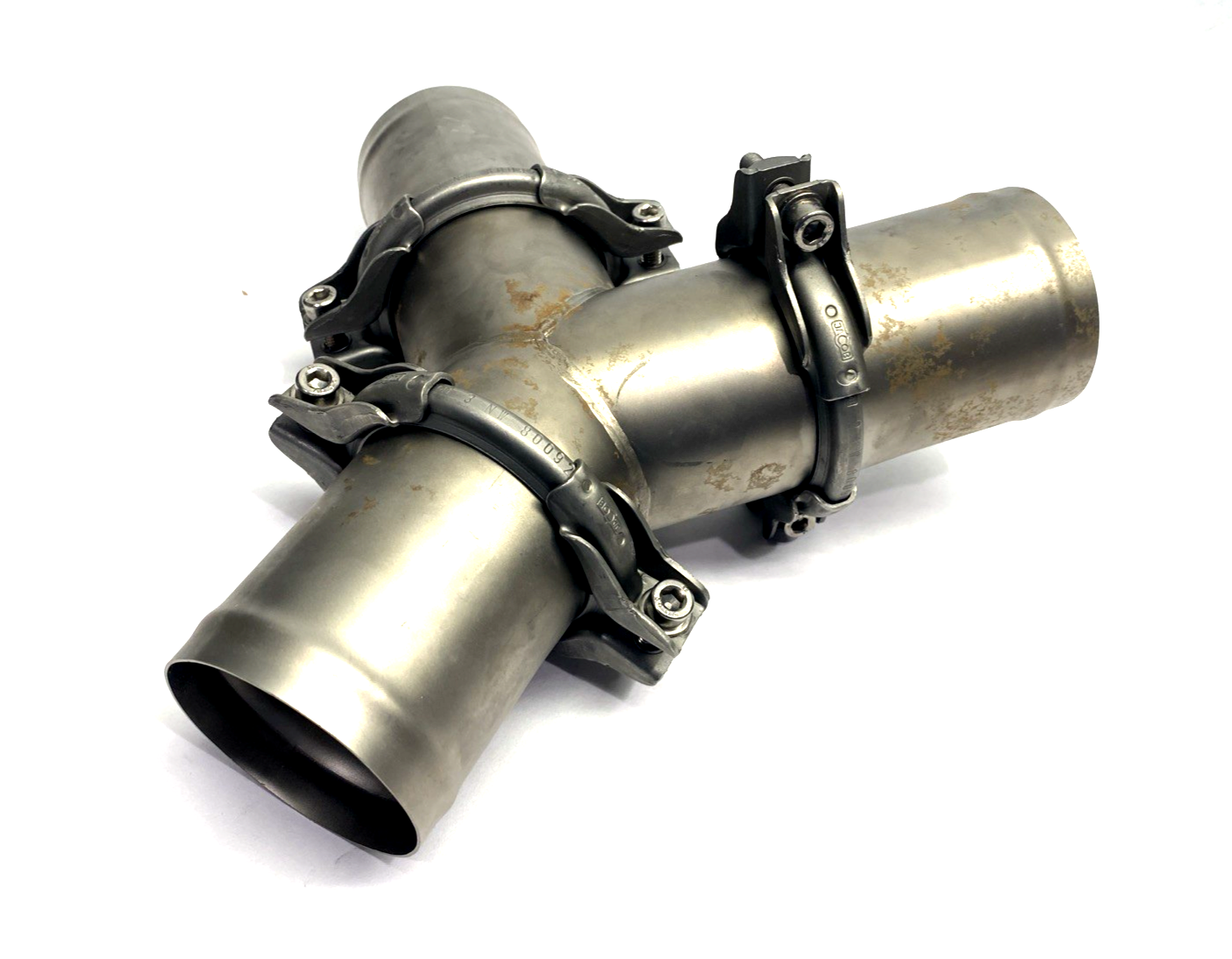 Jacob 11083260 Exhaust System Fork, DN80 90 Deg. Y-Type w/ Clamps - Maverick Industrial Sales