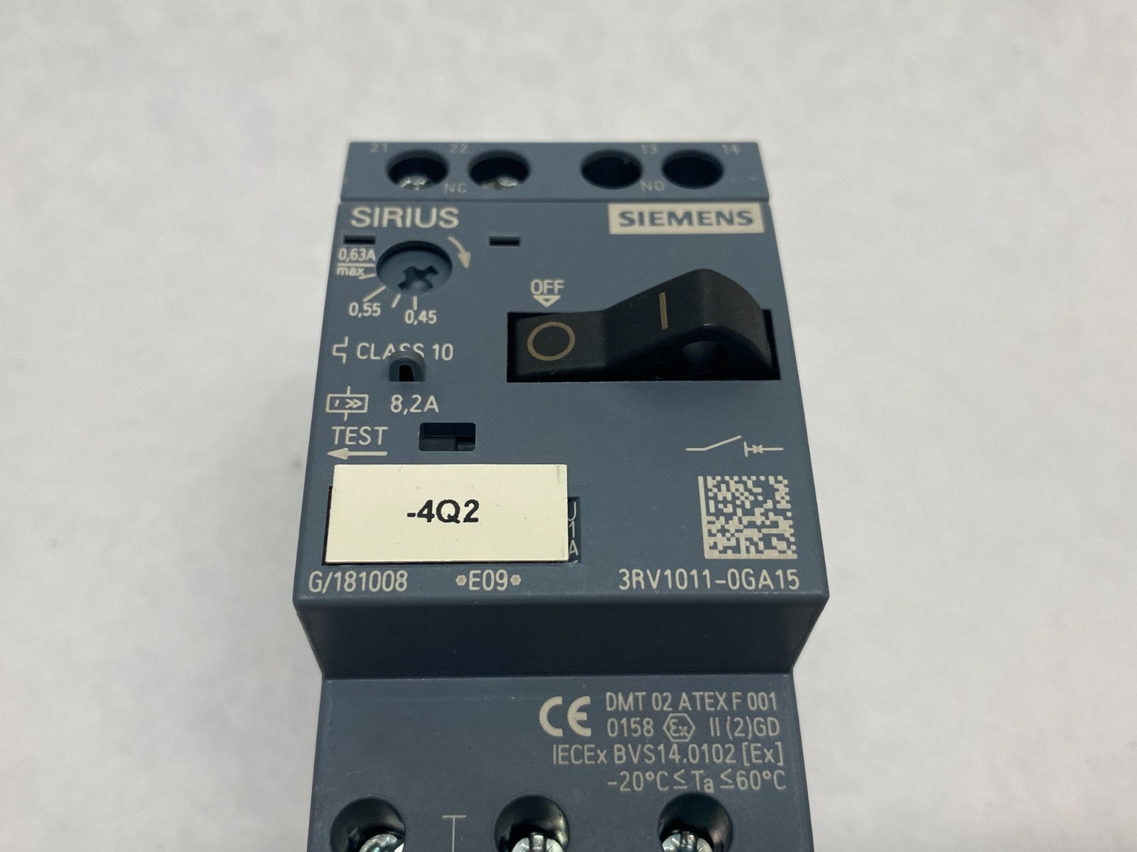 Siemens 3RV1011-0GA15 Sirius Motor Protection Circuit Breaker Class 10 - Maverick Industrial Sales
