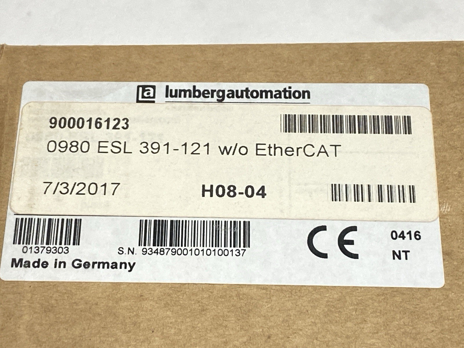 0980 ESL 391-121 | Lumberg Automation Multiprotocol I/O w/o EtherCAT 900016123 - New – Open box - Maverick Industrial Sales