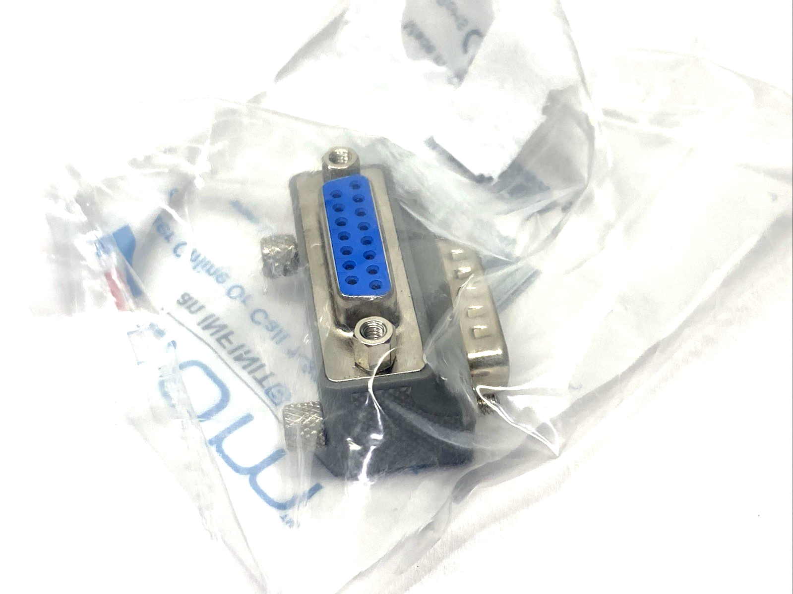 L-Com DG9015MF1 Low Profile Right Angle Adapter, DB15 Male To Female - Maverick Industrial Sales