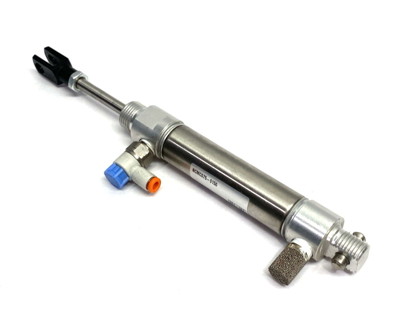 NCMC075-0150 | SMC Round Body Air Cylinder 0.75" Bore, 1.5" Stroke - Used - Maverick Industrial Sales