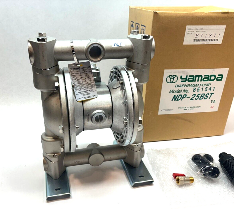 Yamada NDP-25BST Air Powered Double Diaphragm Pump, AODD, 46.2 GPM - Maverick Industrial Sales