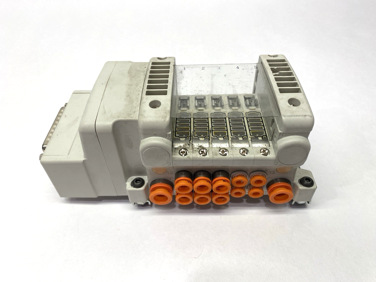 VV5QC11-05N7FD0-DNS | SMC Pneumatic Manifold Base Mounted Assembly - Used - Maverick Industrial Sales