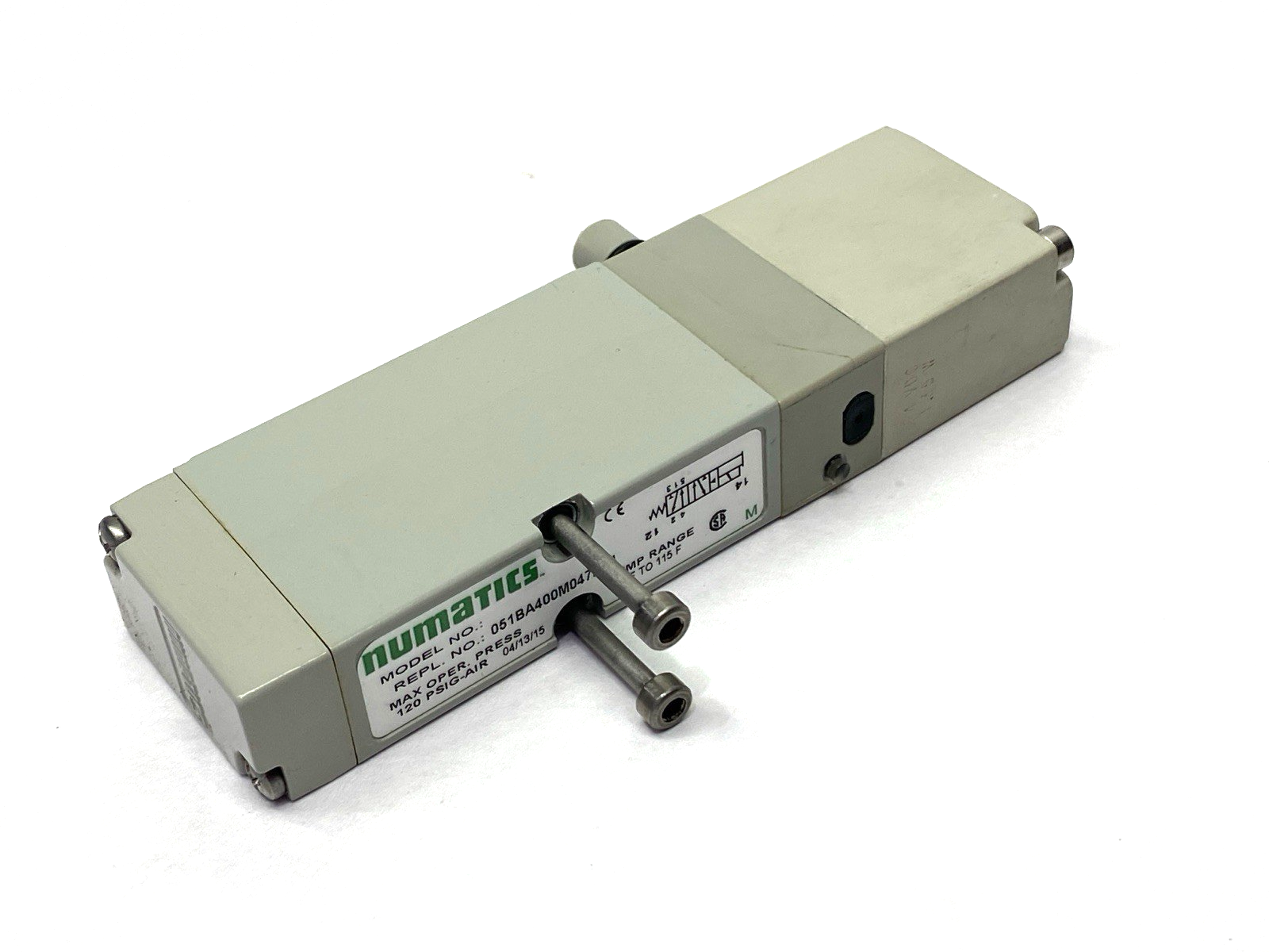 Asco Numatics 051BA400M047N61 Solenoid Valve 2 Position 24VDC - Maverick Industrial Sales