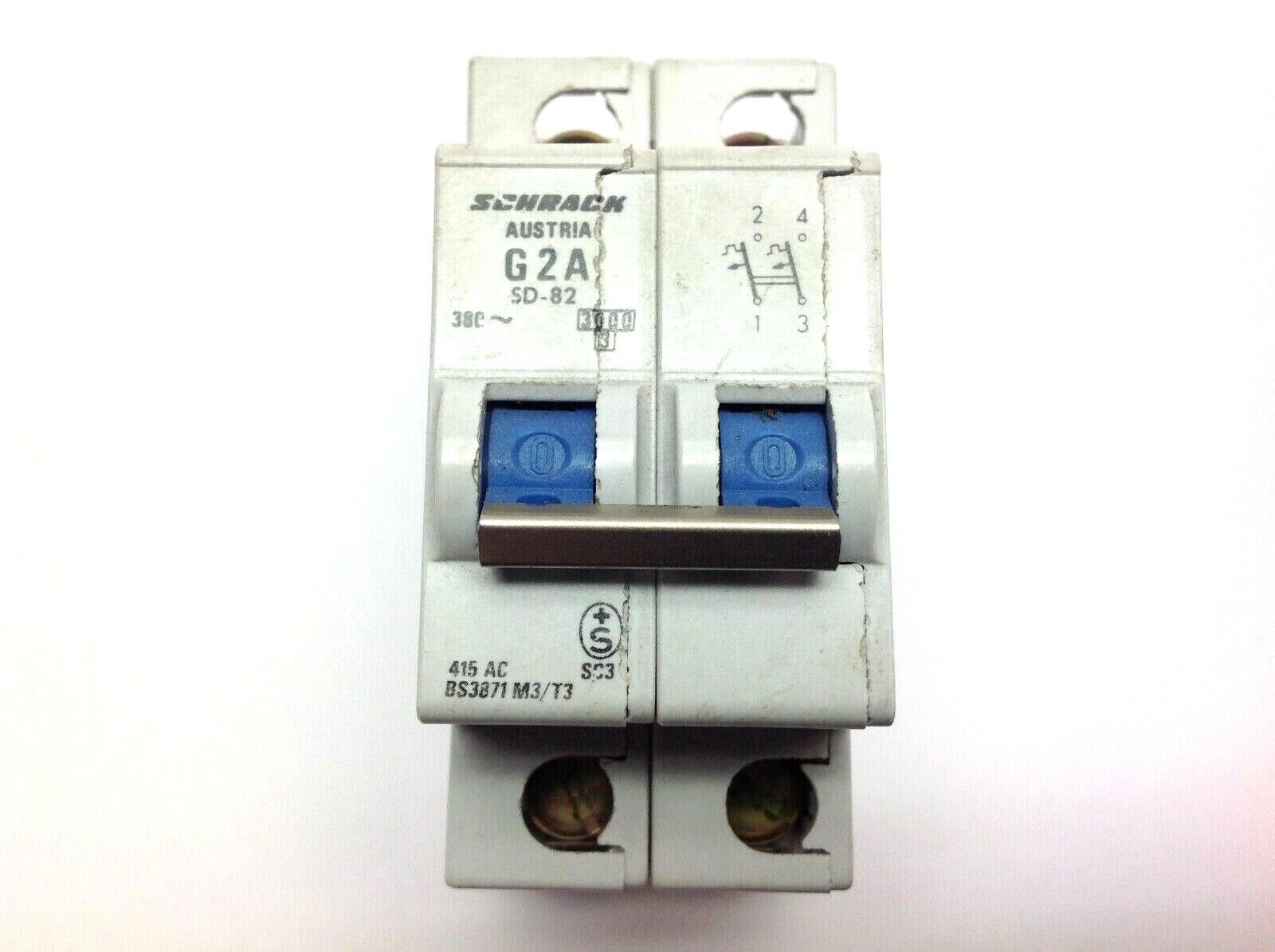 Schrack SD-82 G2A Circuit Breaker 415 VAC - Maverick Industrial Sales