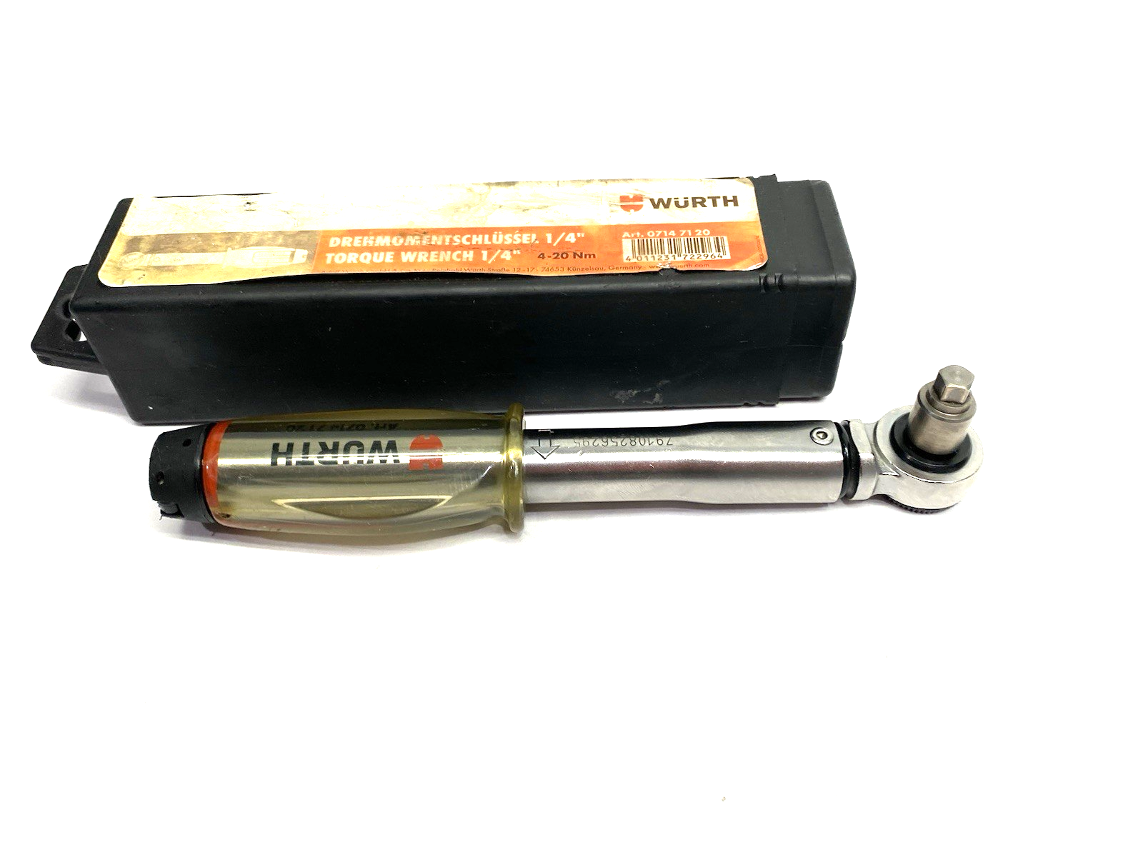 07147120 | Wurth Torque Wrench 1/4" 4-20Nm, Reversible Ratchet, 0714720020 - Used - Maverick Industrial Sales