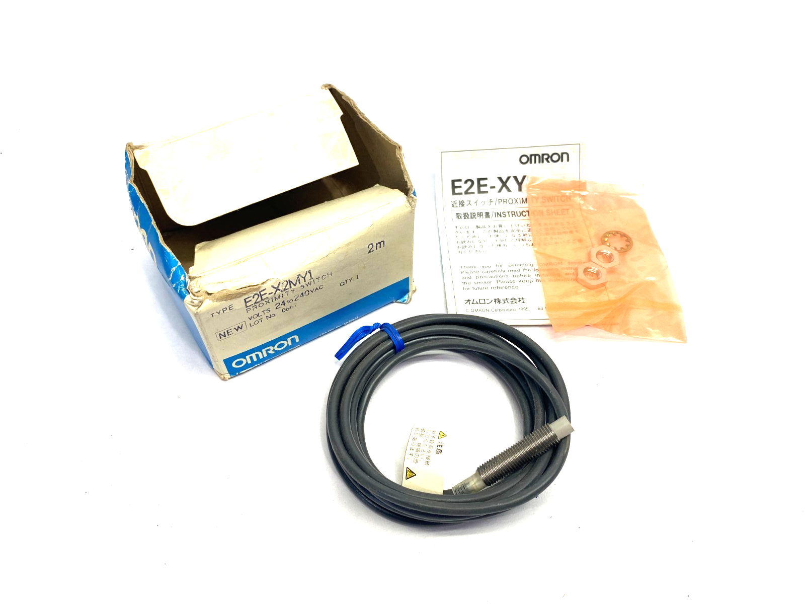 Omron E2E-X2MY1 Standard Inductive Proximity Sensor AC 2-Wire 24-240VAC 2m - Maverick Industrial Sales