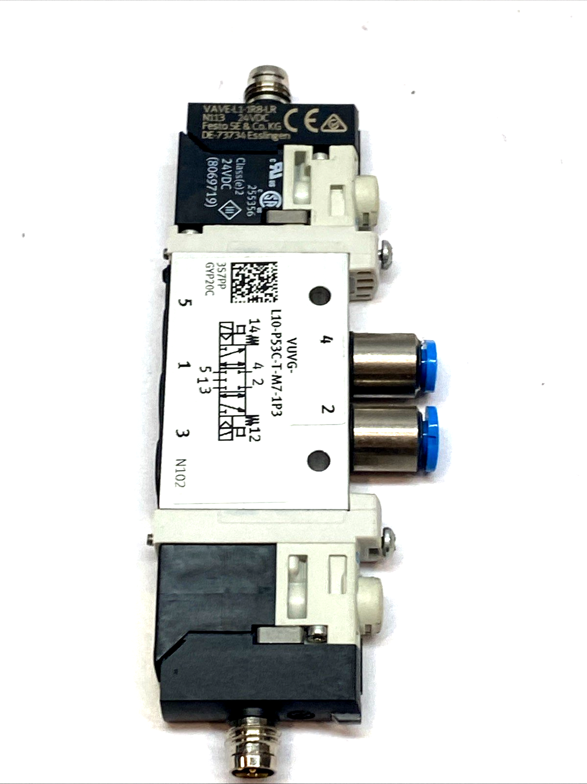 L10-P53C-T-M7-1P3 | Festo Solenoid Valve 5/3 Closed 566476 - Used - Maverick Industrial Sales