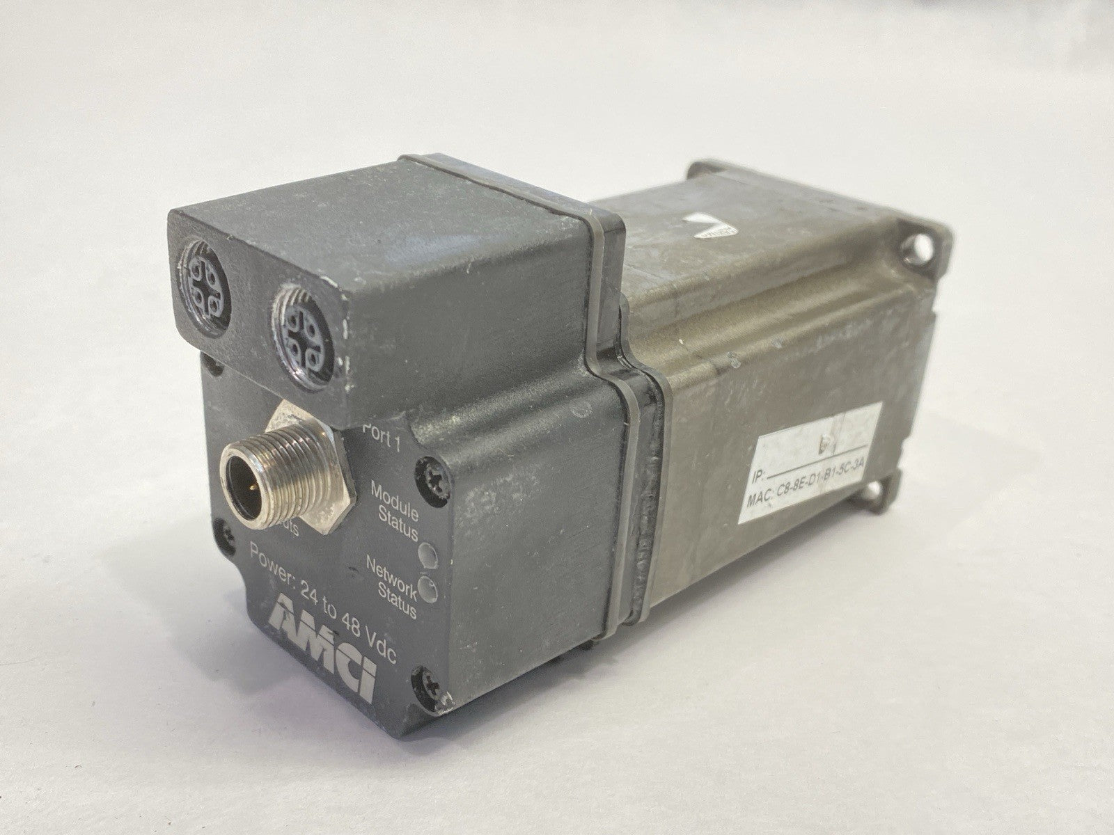 AMCI SMD23E2-240E-M12P Ethernet Integrated Stepper Motor 3.4A 24-48VDC - Maverick Industrial Sales