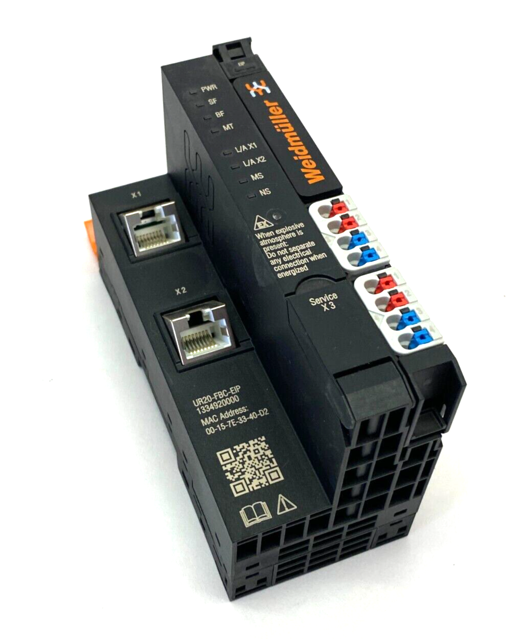 Weidmüller 1334920000 Remote I/O Fieldbus Coupler UR20-FBC-EIP NO END PLATE - Maverick Industrial Sales