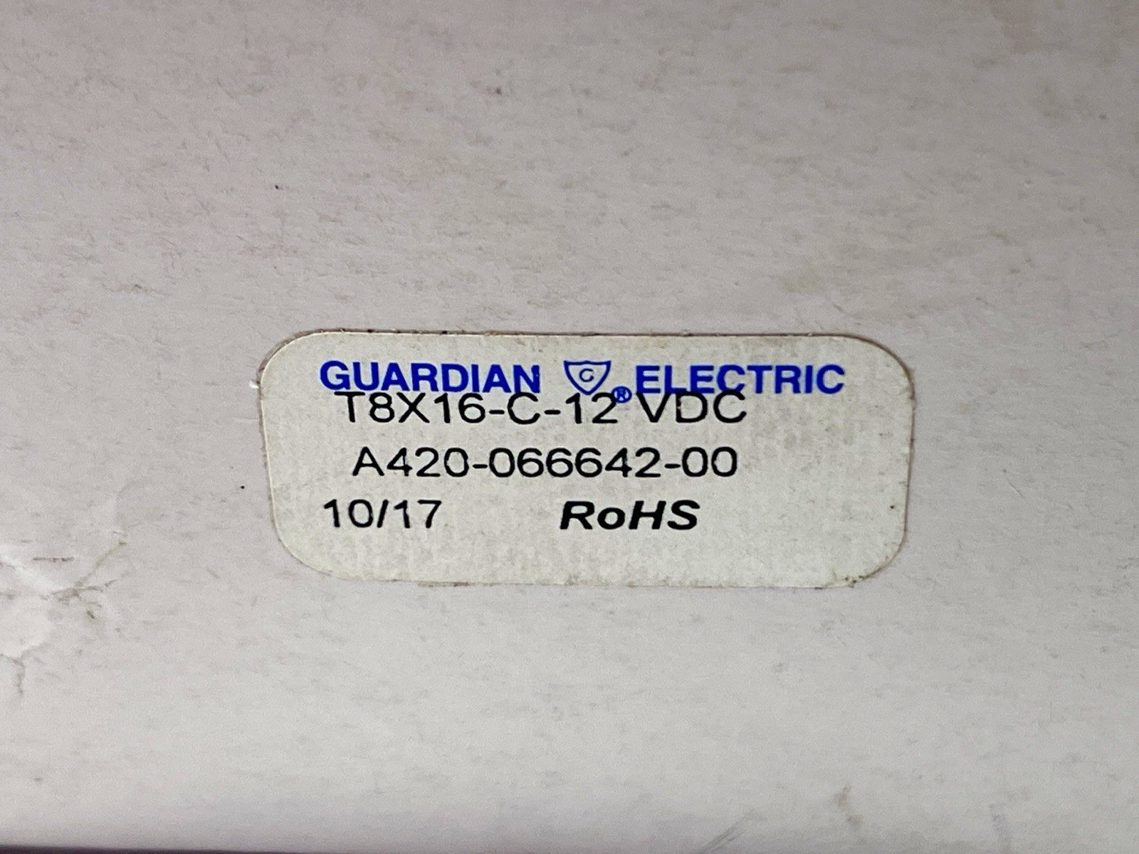 Guardian Electric A420-066642-00 DC Tubular Solenoid T8X16-C-12 VDC 5.3W - Maverick Industrial Sales