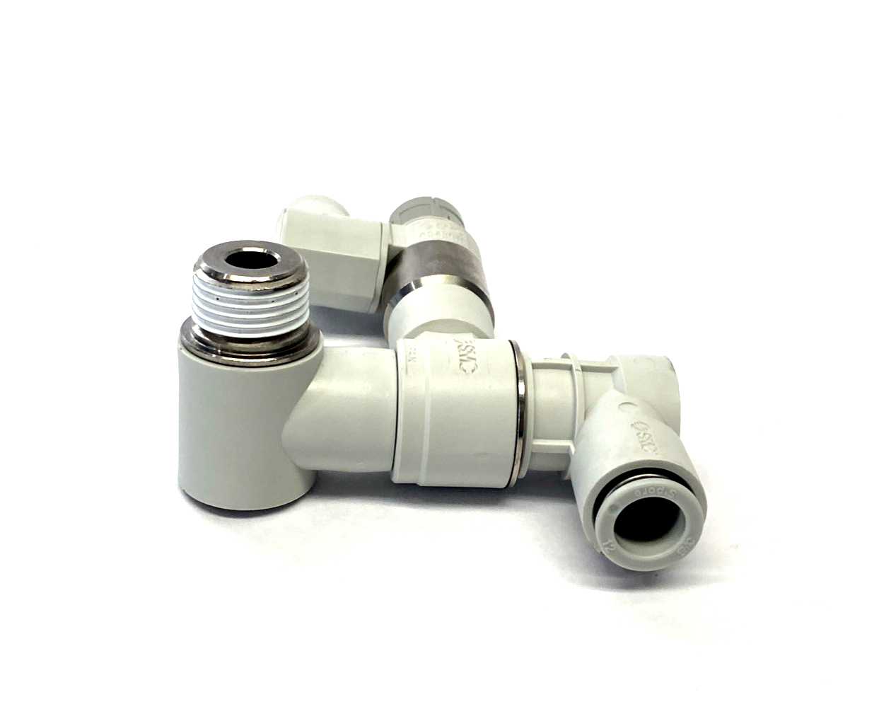 ASP-SUB12E-N04S | SMC Speed Controller w/ Pilot Check Valve, 1/2" NPT 12mm - New – Open box - Maverick Industrial Sales