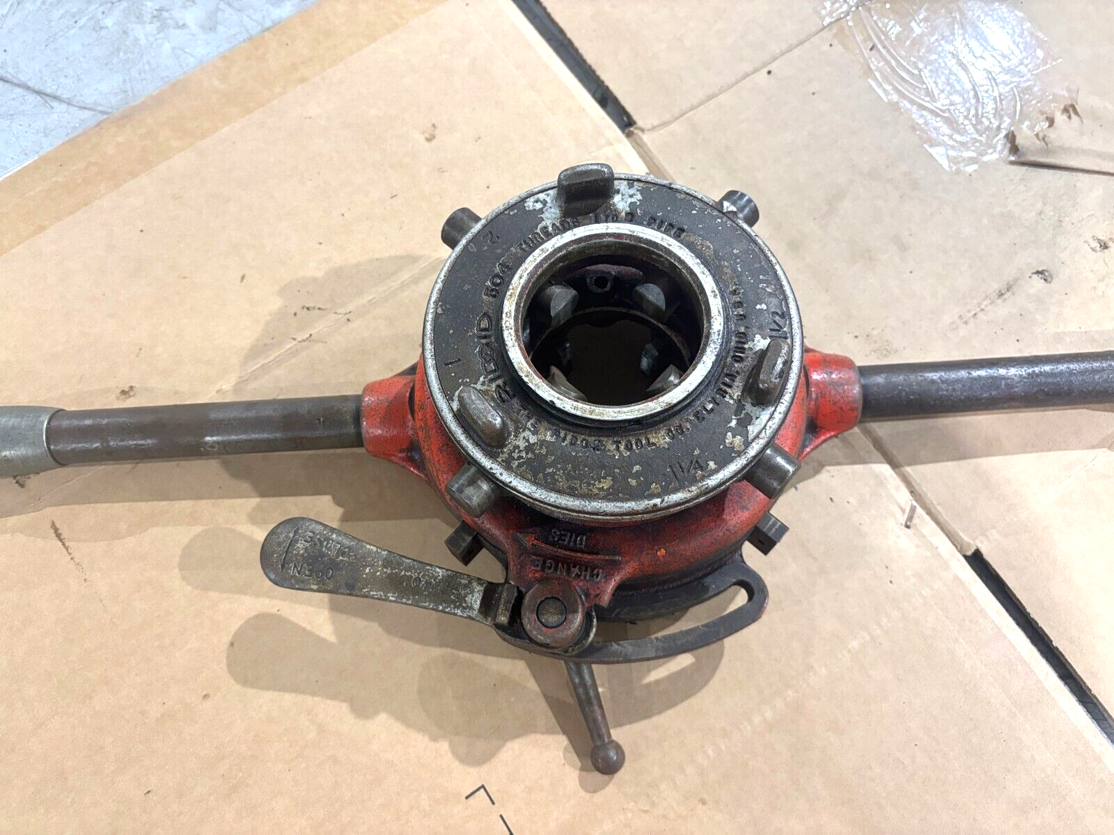 Ridgid 504 Adjustable Manual Pipe Threader with Double Handles - Maverick Industrial Sales