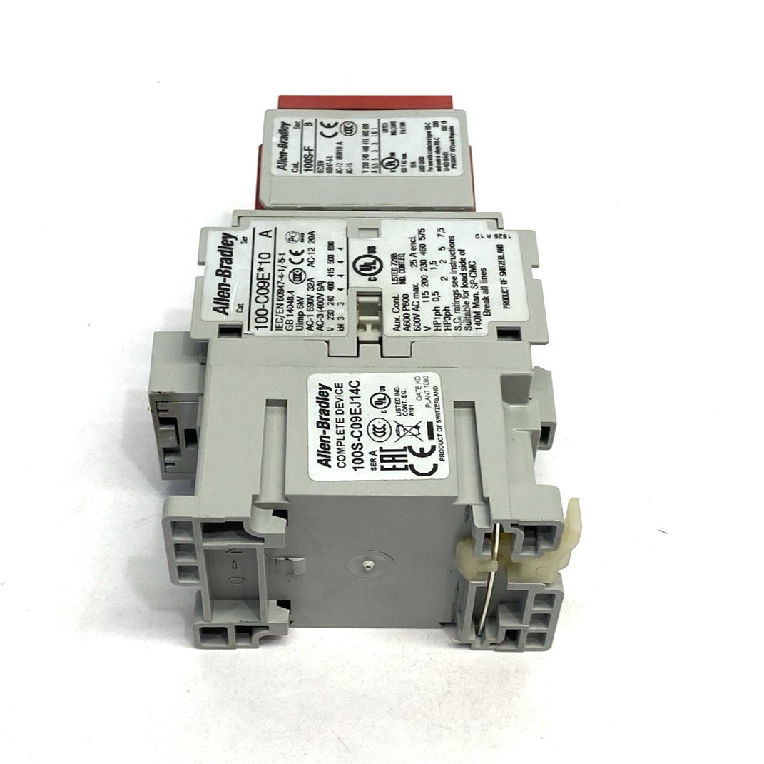 Allen Bradley 100S-C09EJ14C Ser. A Safety Contactor, 3 N.O. Main, 1 N.O. 4 N.C. - Maverick Industrial Sales