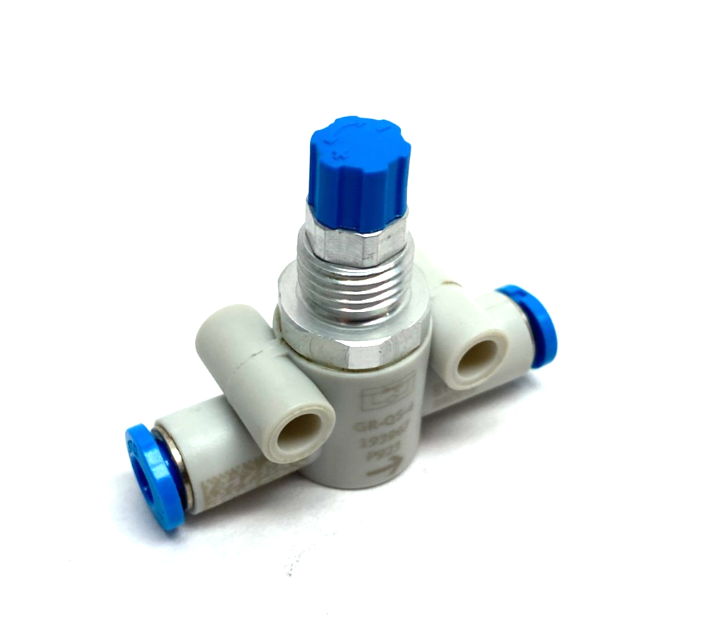 Festo GR-QS-4 One-Way Flow Control Valve 4mm OD Tube 193967 - Maverick Industrial Sales