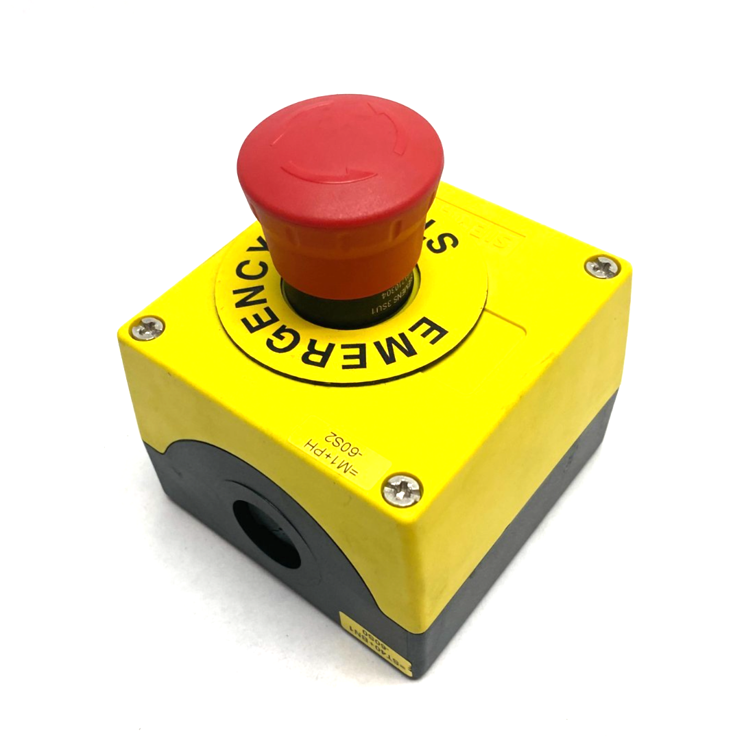Siemens 3SU1801-0NZ00 K0Y Sirius ACT Plastic Emergency Stop Housing Assembly - Maverick Industrial Sales