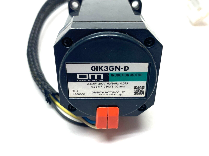 Oriental Motor 0IK3GN-D Induction Motor 2500/3100r/min 200V 2.5/3W - Maverick Industrial Sales