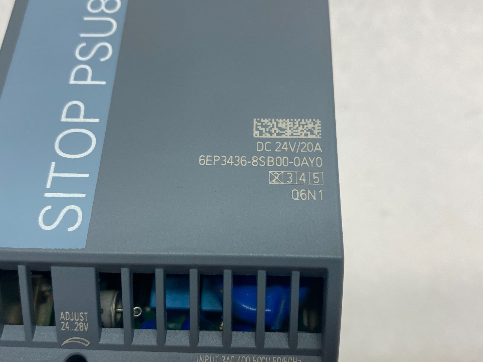 Siemens 6EP3436-8SB00-0AY0 SITOP PSU8200 Power Supply CAPACITOR LOOSE INSIDE - Maverick Industrial Sales