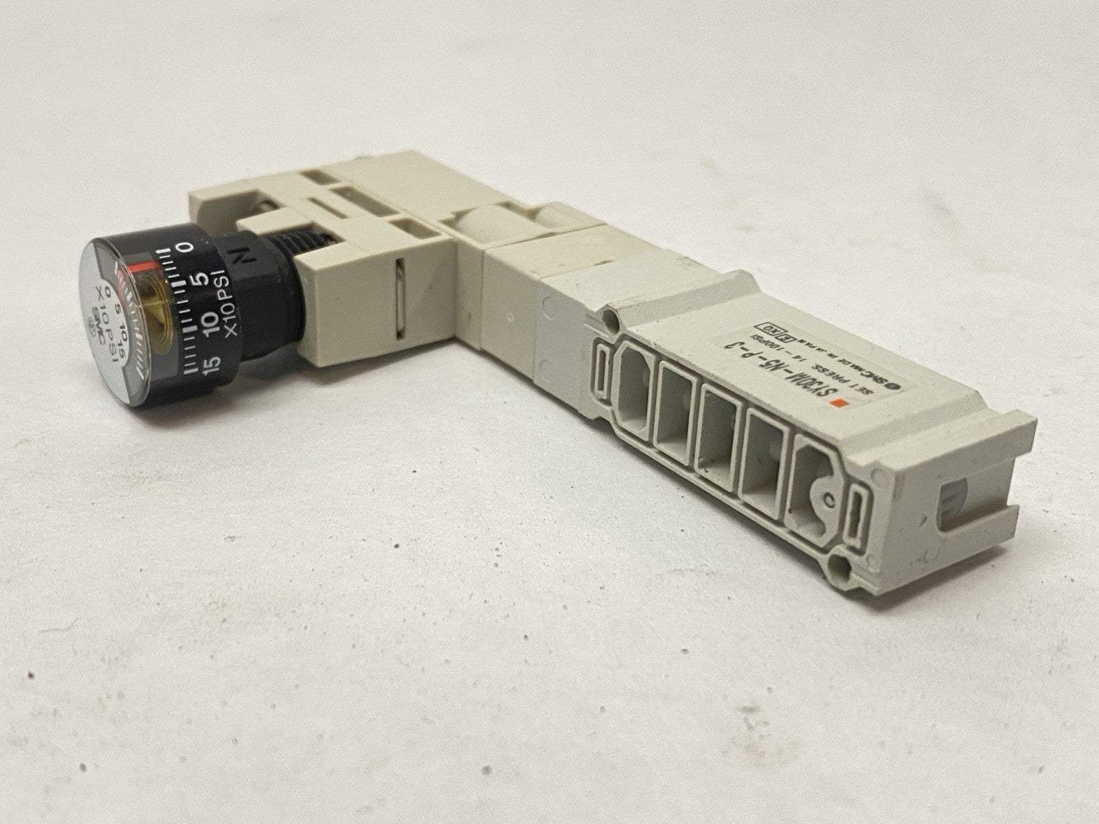 SY30M-N5-P-3 | SMC Pneumatic Interface Regulator w/ PSI Gauge - Used - Maverick Industrial Sales