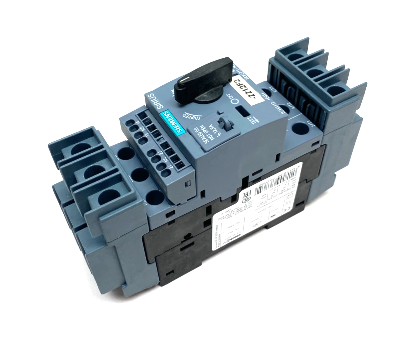 Siemens 3RV2711-1KD10 SIRIUS Motor Protector Circuit Breaker Frame Size S00 - Maverick Industrial Sales