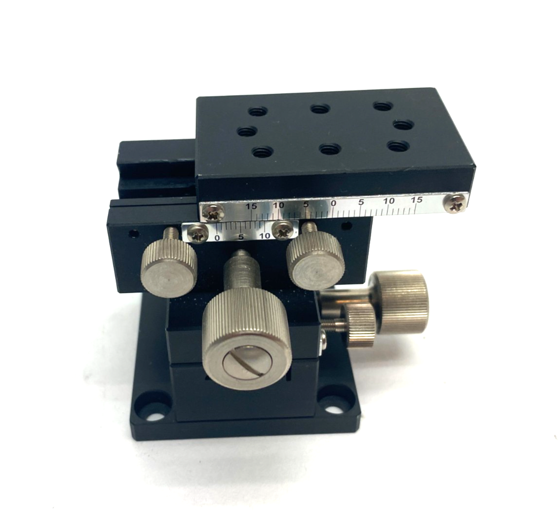 MiSUMi XYDTSC50 Dovetail Rack & Pinion Manual XY Axis Stage, Low-Profile 30mm - Maverick Industrial Sales