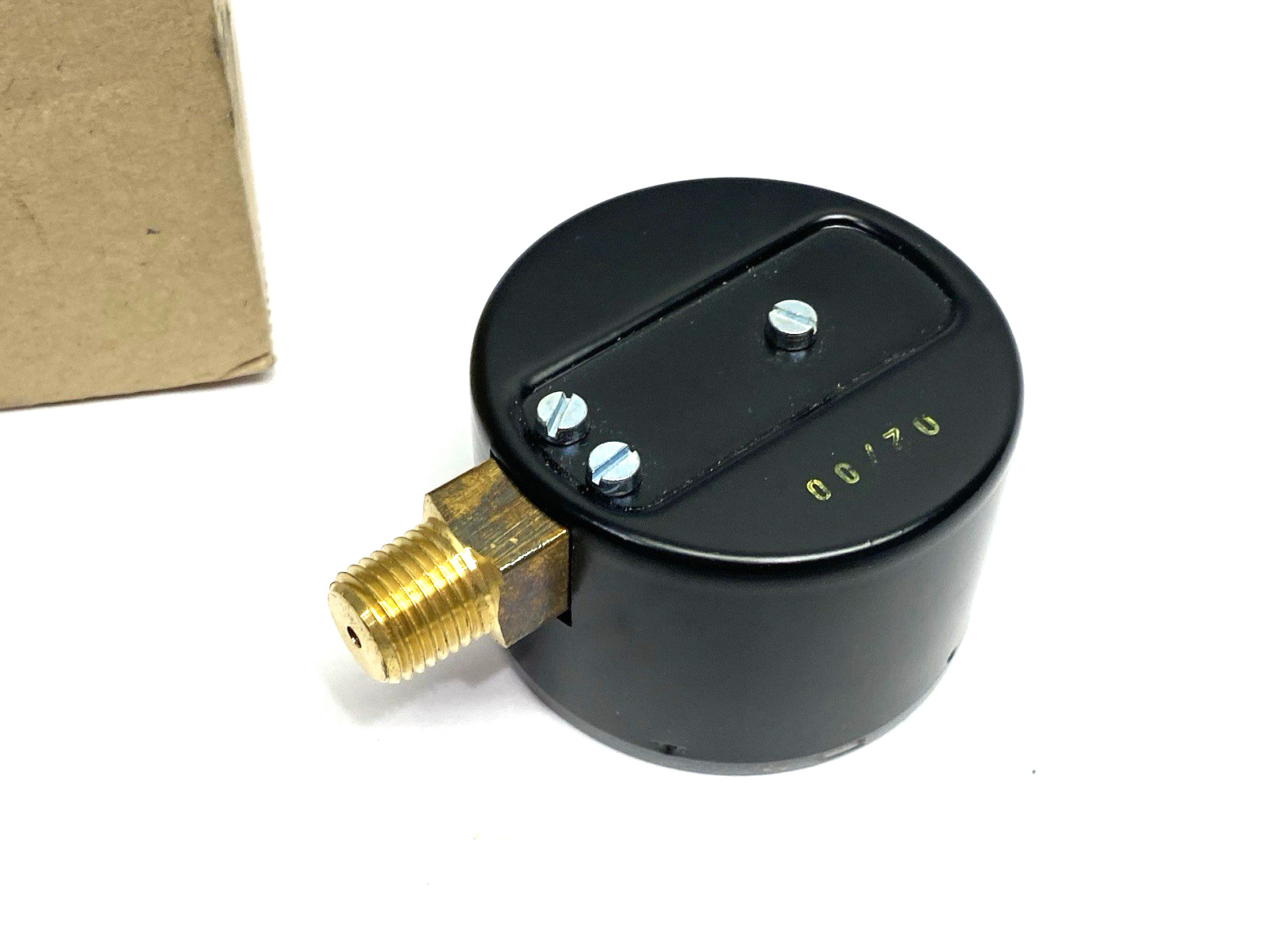 25-200-30 | NoShok Pressure Gauge, Male 1/4" NPT Bottom Conn. Black Steel Case - New – Open box - Maverick Industrial Sales