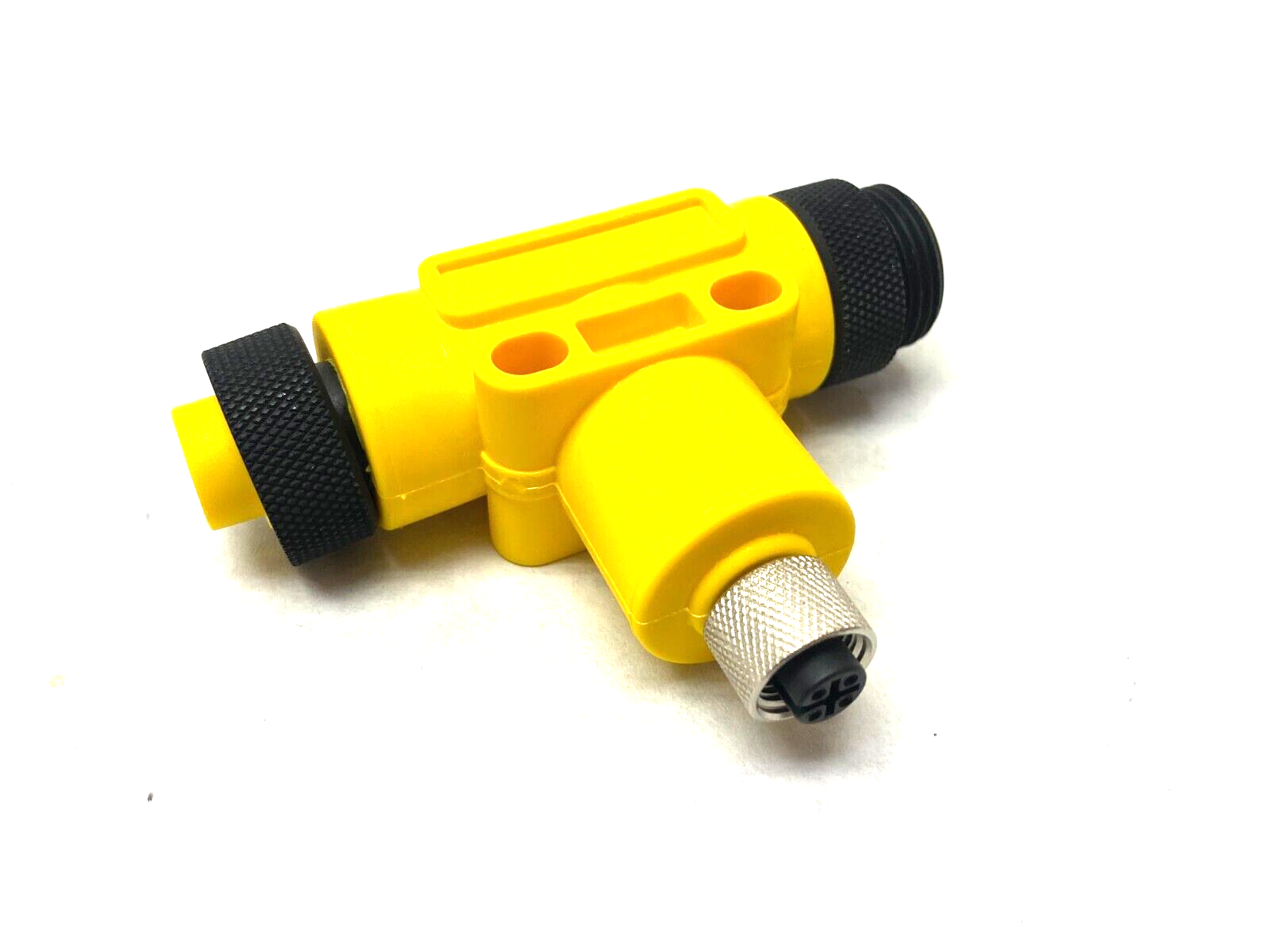 Belden Lumberg 0906 UTP 318 Mini Power Split Tee Tap 4-Poles M12 F to 7/8" M & F - Maverick Industrial Sales