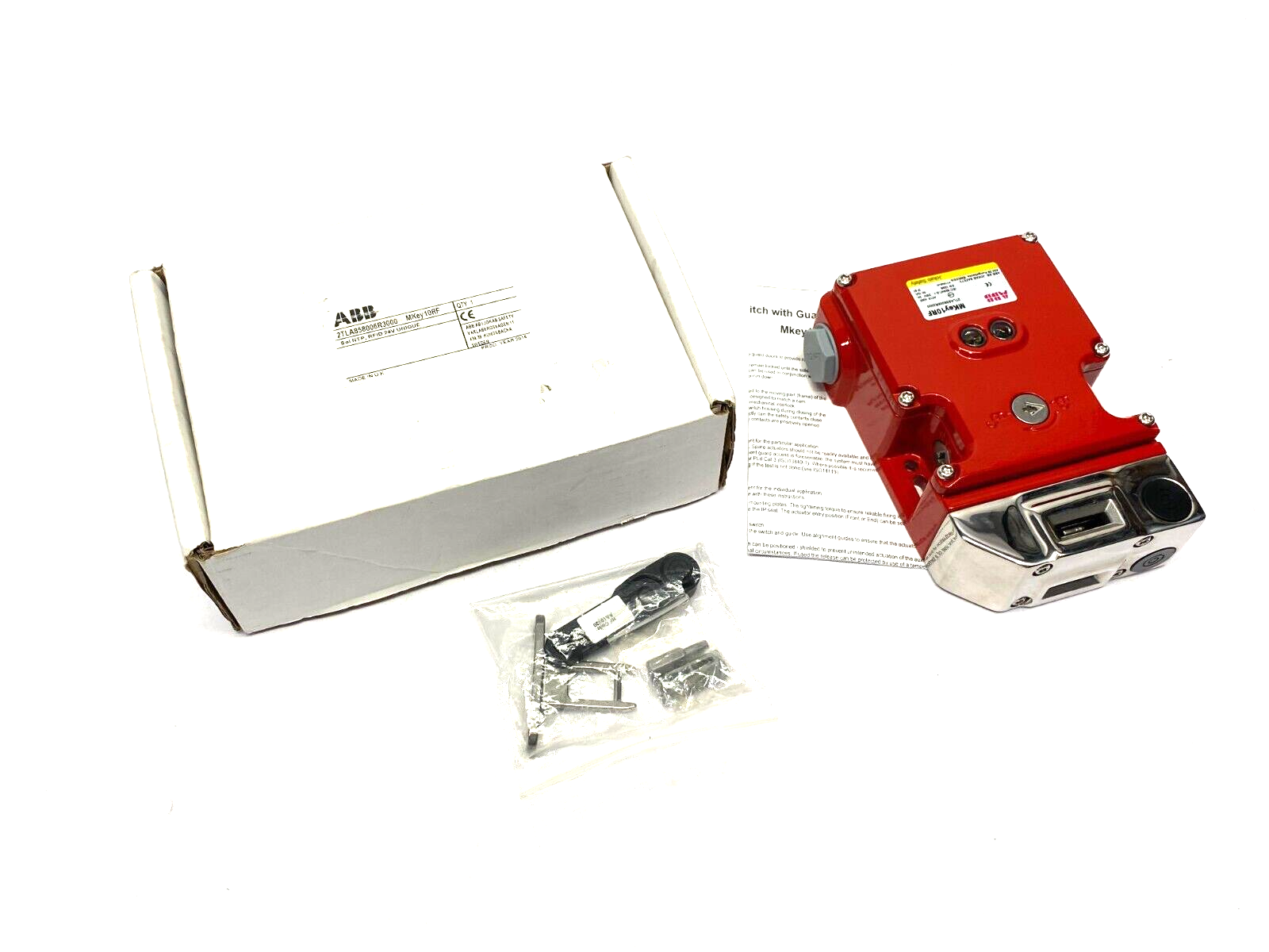 ABB 2TLA858006R3000 Jokab Safety Interlock Switch MKey10RF Sol NPT RFID 24V - Maverick Industrial Sales
