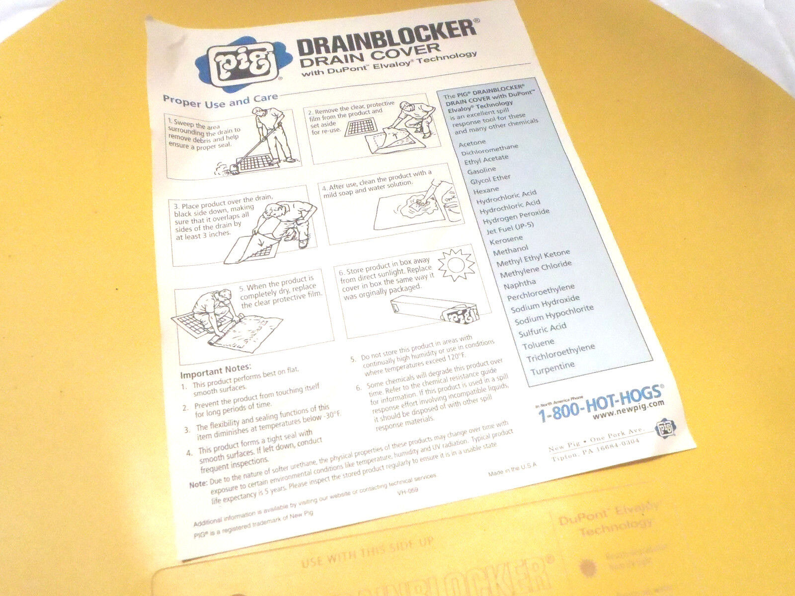 20" Drainblocker | PIG Drain Cover With DuPont Elvaloy Technology DE3 - New Other - Maverick Industrial Sales