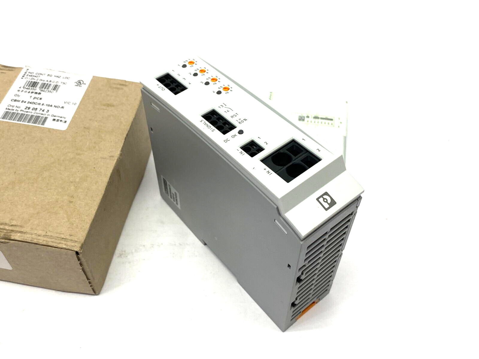 Phoenix Contact CBM E4 24DC/0.5-10A NO-R Electronic Circuit Breaker 2905743 - Maverick Industrial Sales