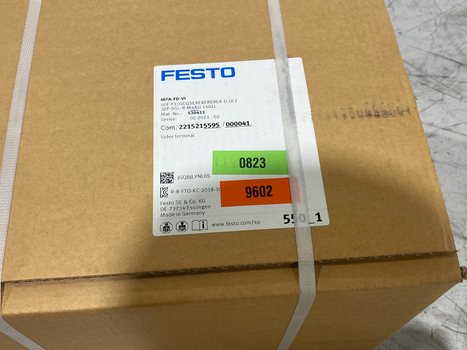 Festo MPA-FB-VI-... Configured Valved Terminal Manifold 530411 - Maverick Industrial Sales