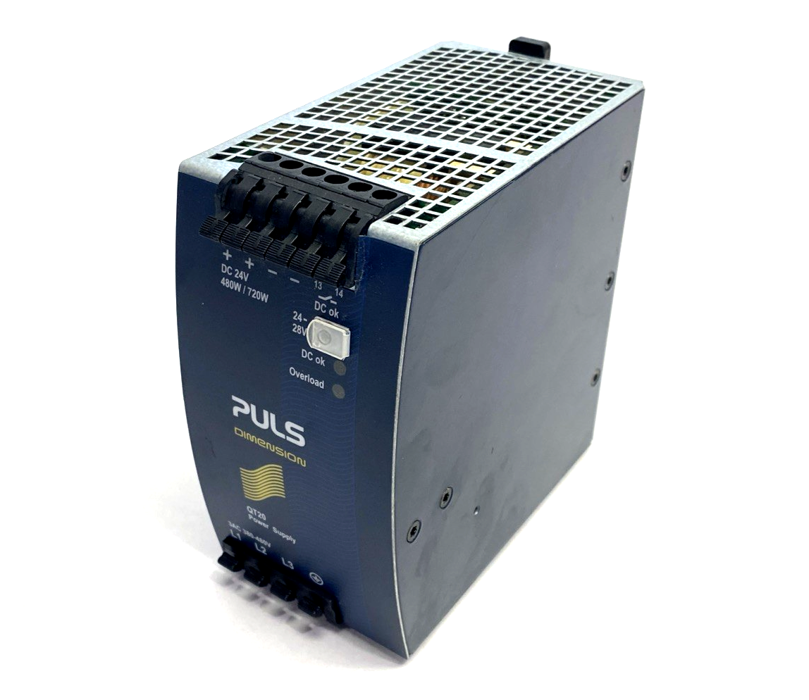 QT20.241 | Puls Power Supply 3PH 24 20A 480W, 3AC 380-480V - Used - Maverick Industrial Sales