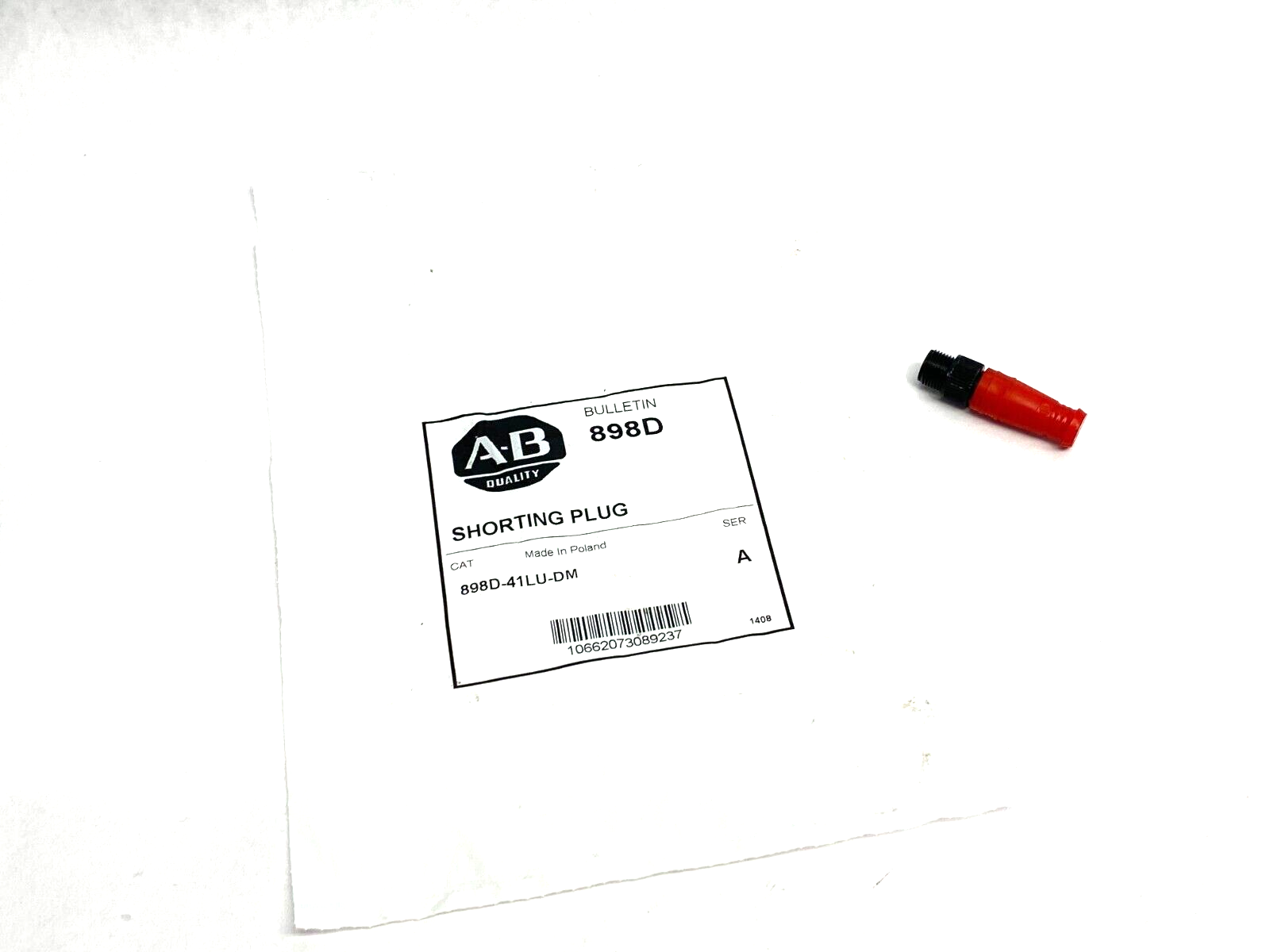 Allen Bradley 898D-41LU-DM Ser. A Guardmaster Safety Shorting Plug IP67 - New - Maverick Industrial Sales