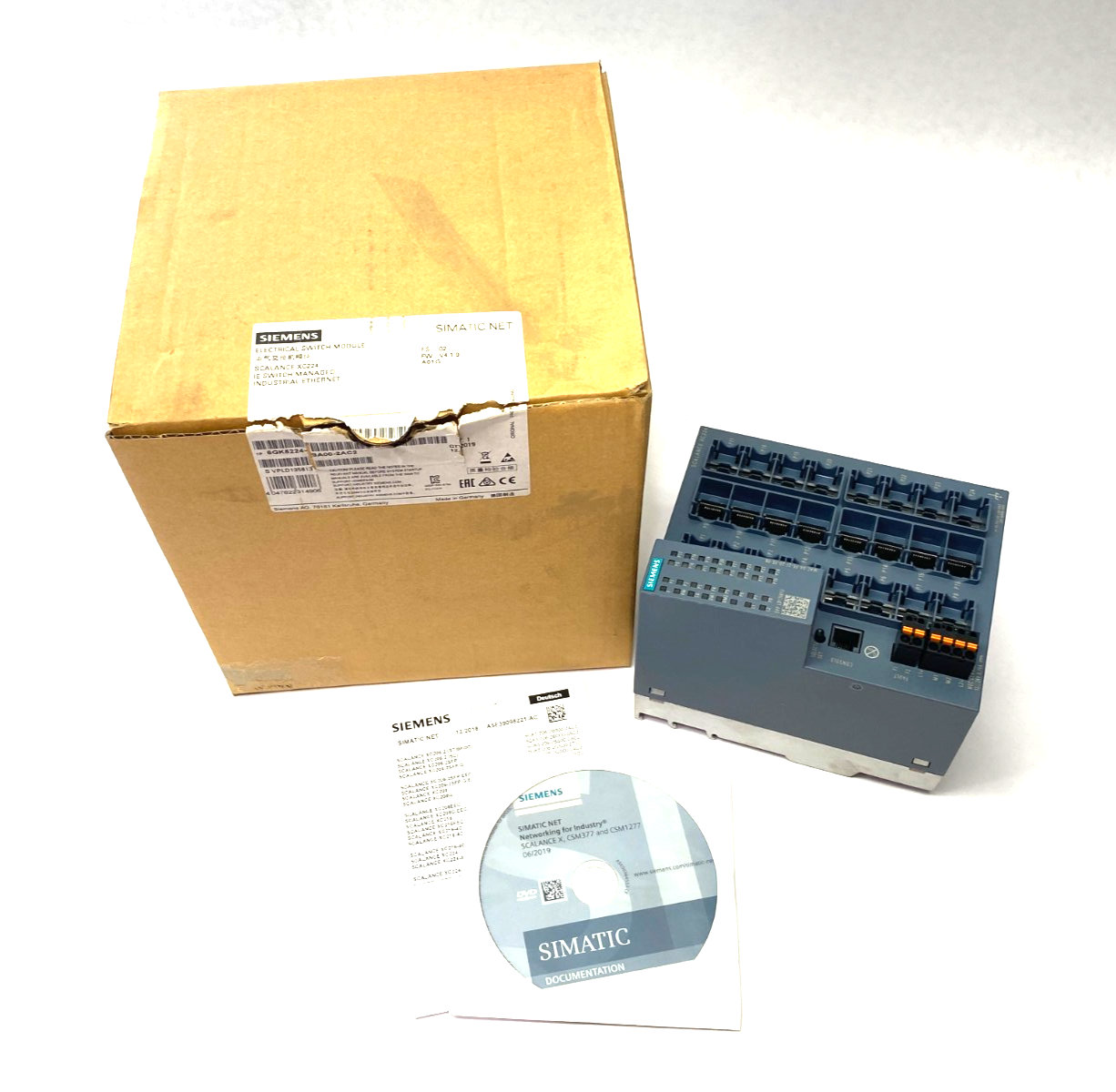 Siemens 6GK5224-0BA00-2AC2 SCALANCE XC224 Manageable Layer 2 IE Ethernet Switch - Maverick Industrial Sales