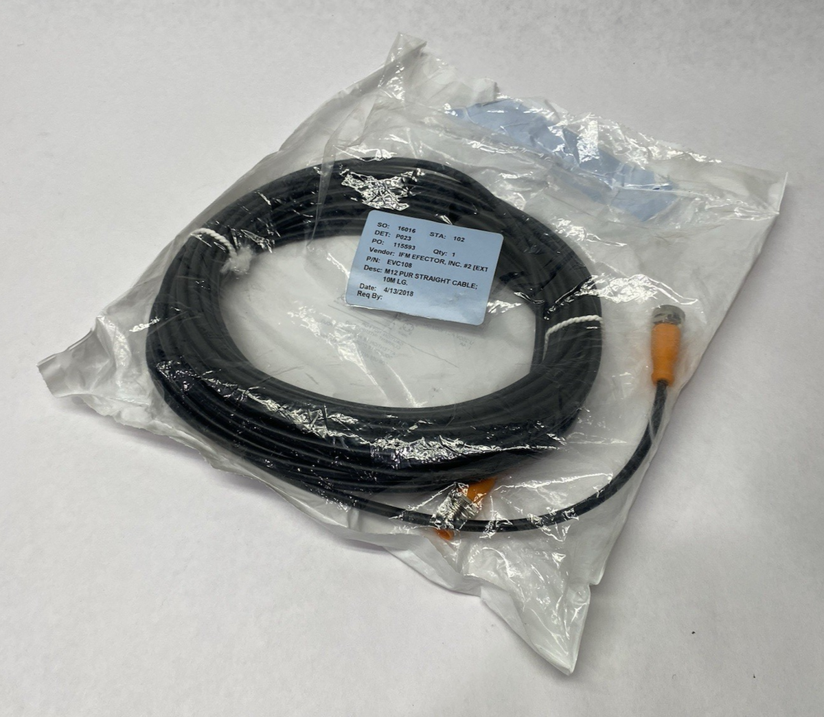 Ifm EVC108 ecomat400 Connection Cable A-Coded M12 VDOGH040MSS0010H04STGH040MSS - Maverick Industrial Sales