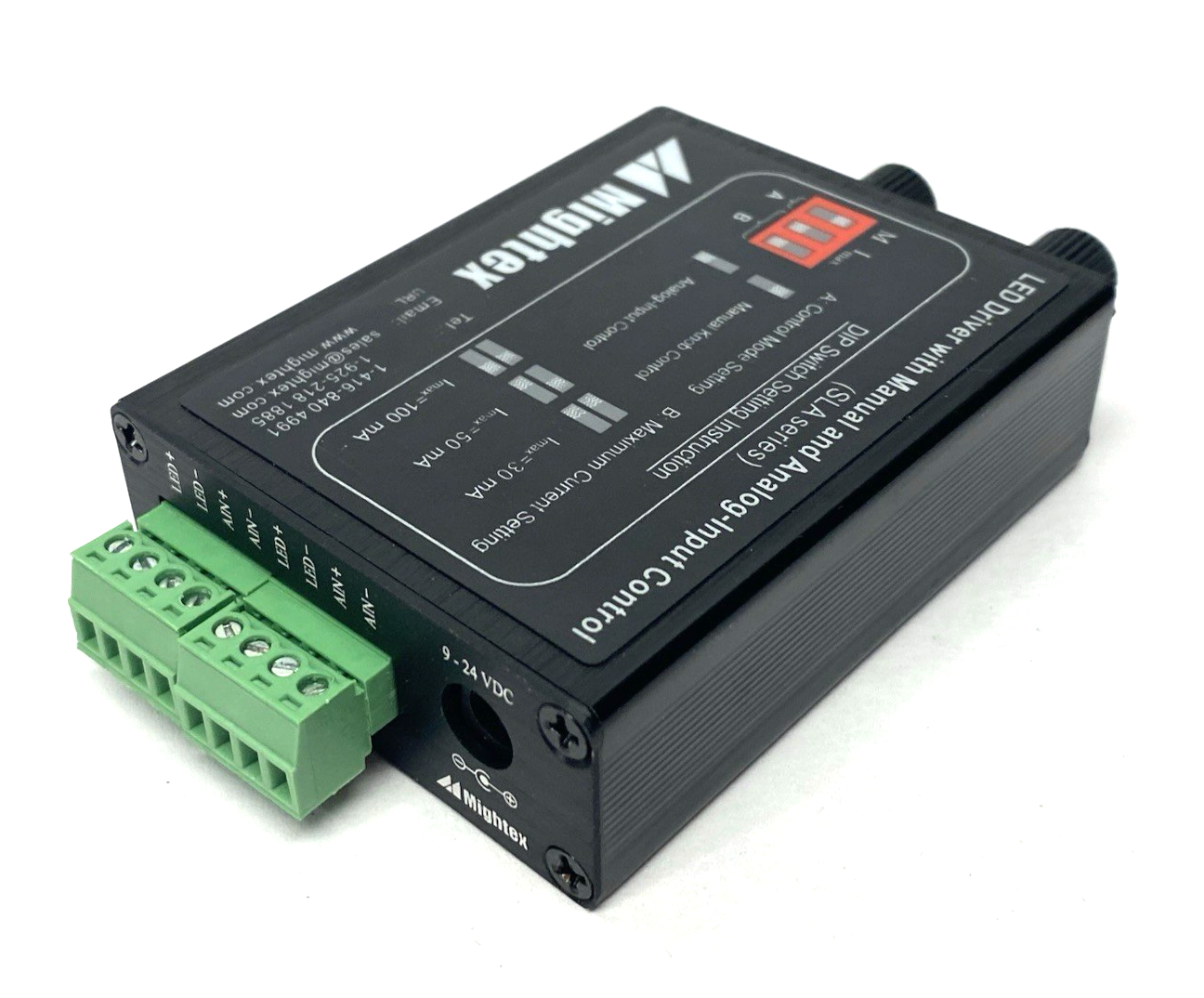 Mightex SLA-0100-2 Two-Channel Universal LED Driver 100mA max output - Maverick Industrial Sales
