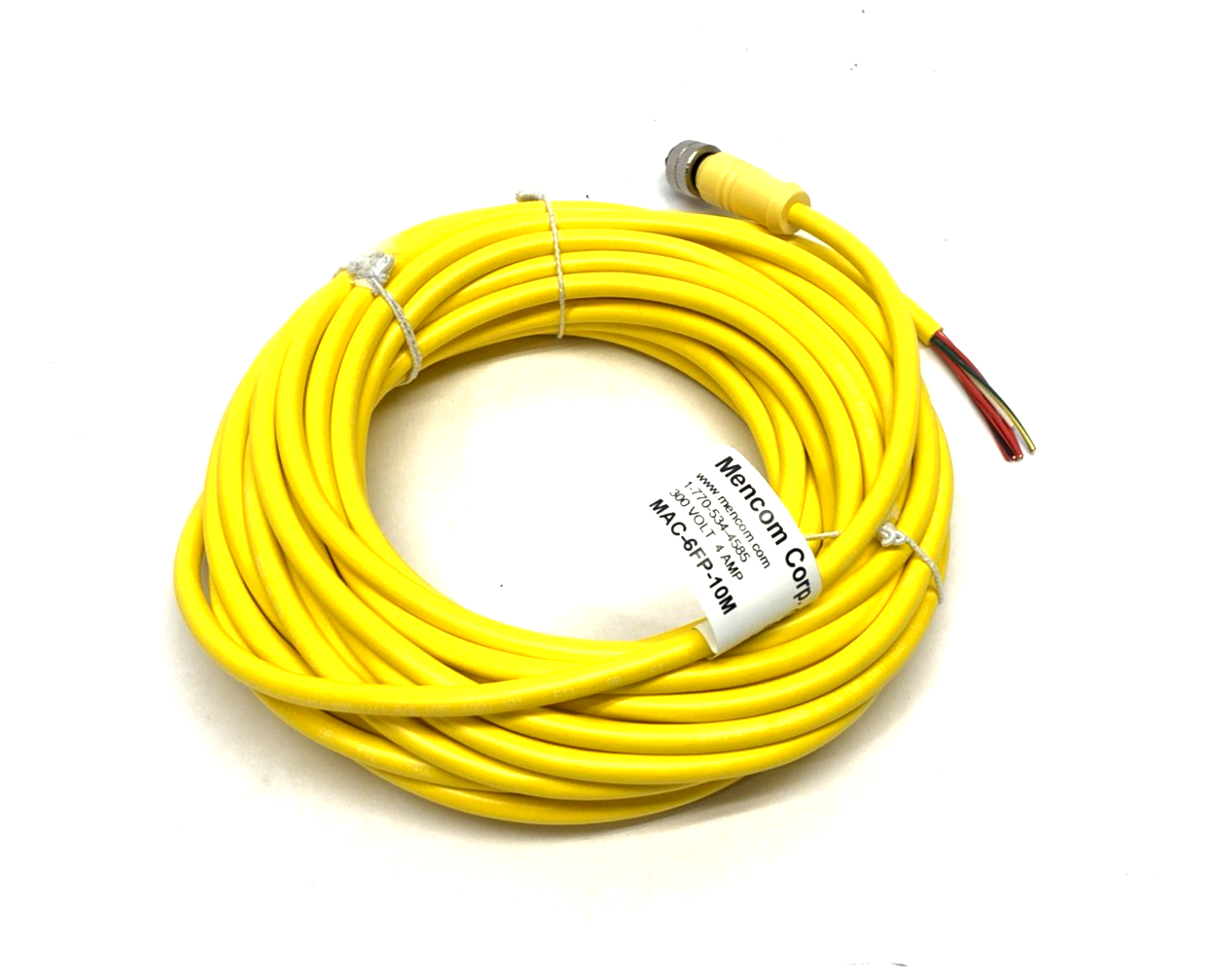 | Mencom MAC-6FP-10M Cordset, Female 1/2" 6-Pin To Wire 10m - New – Open box - Maverick Industrial Sales