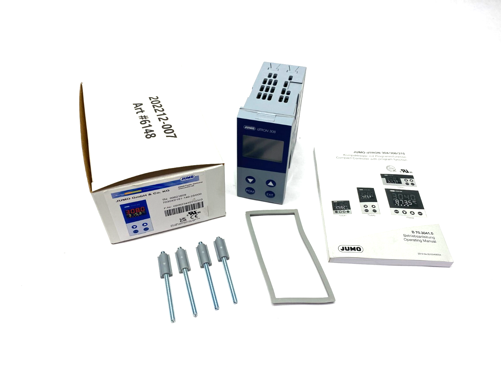 JUMO 703042/181-140-25/000 dTRON Compact Controller 2-Logic Inputs 308H - Maverick Industrial Sales