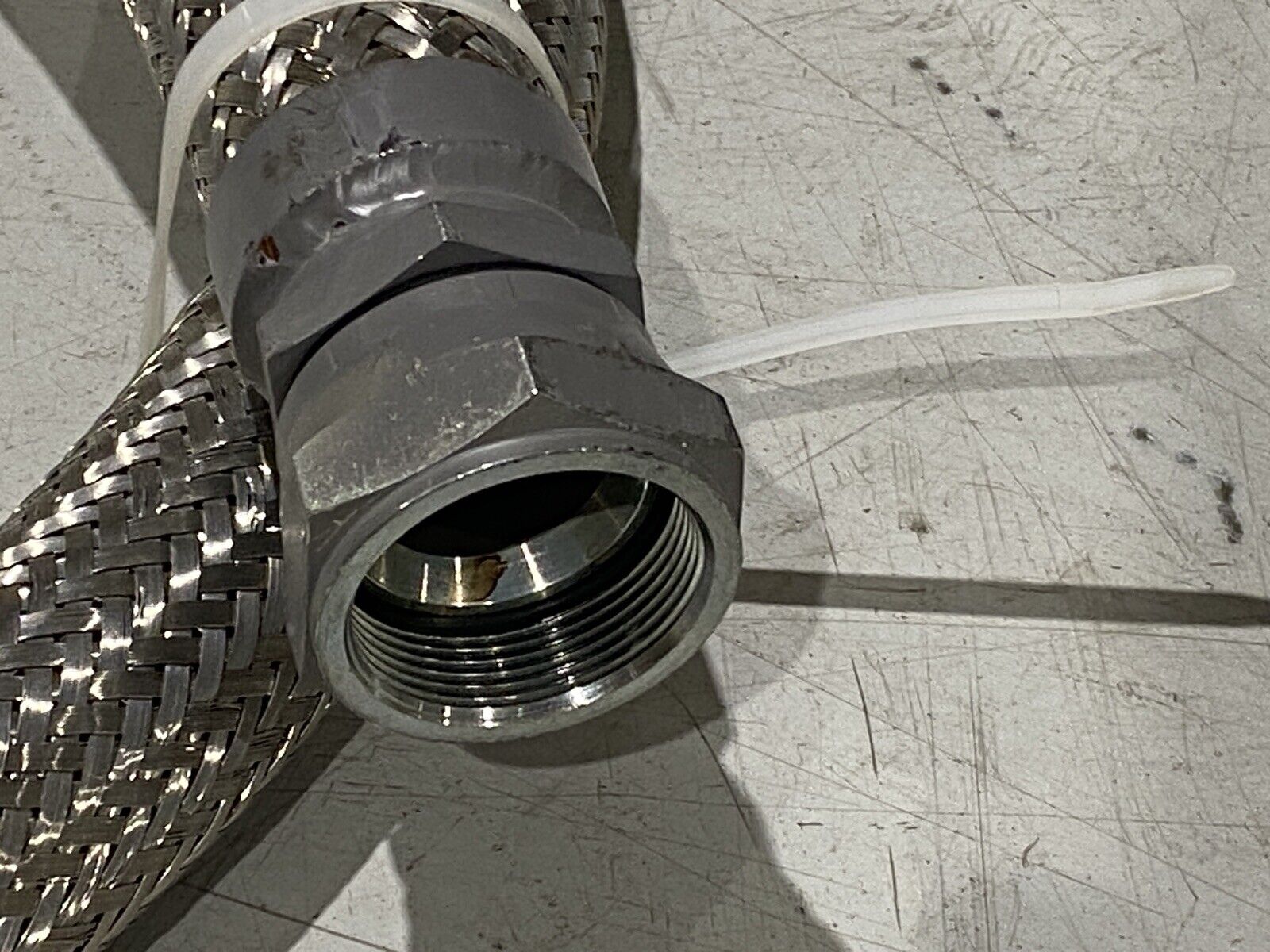 Braided Flexible Hose 2" Wide 10ft Length 1-3/4" NPT Female Connectors - Maverick Industrial Sales