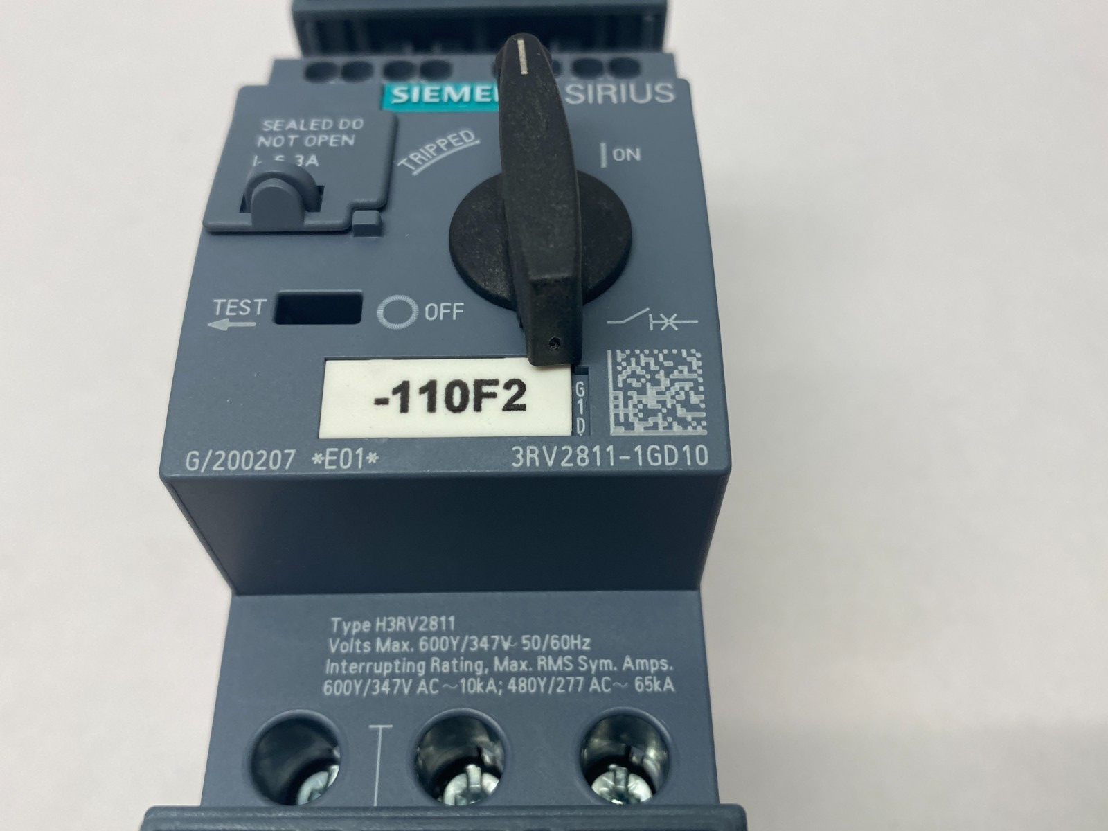 Siemens 3RV2811-1GD10 SIRIUS Motor Starter Circuit Breaker Frame Size S00 - Maverick Industrial Sales