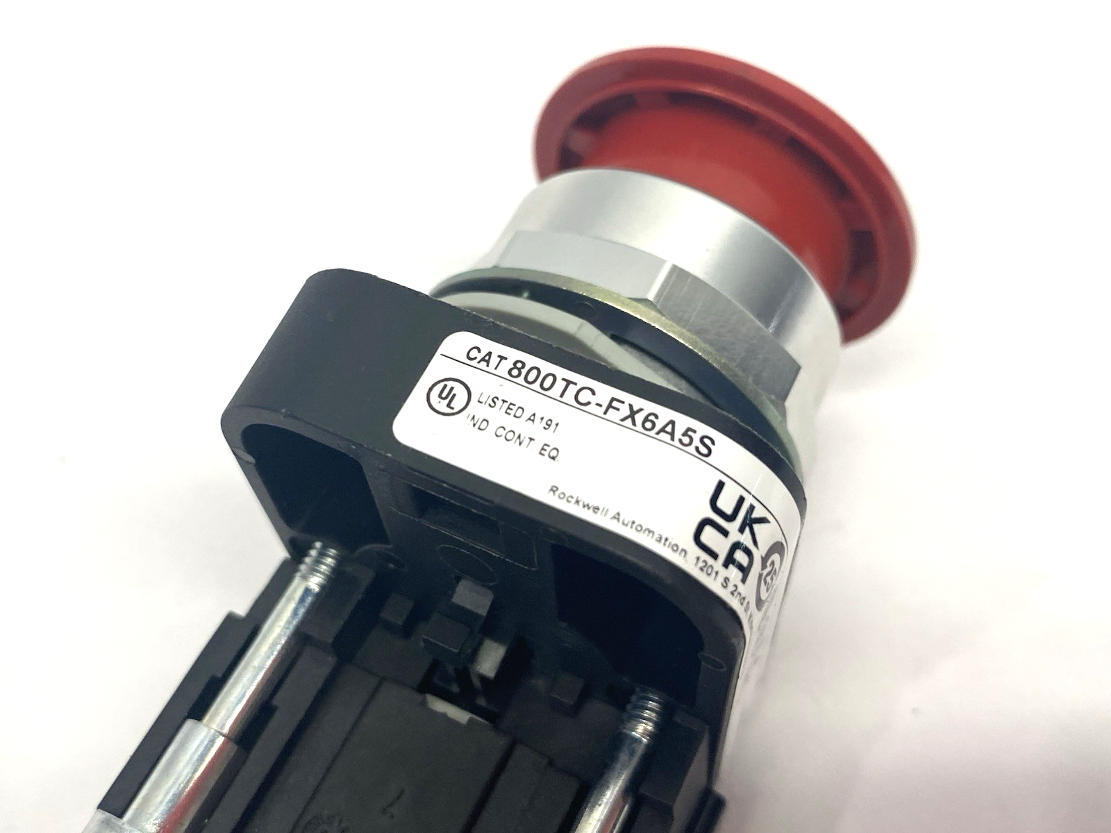 800TC-FX6A5S | Allen Bradley Ser. T Push-Pull Emergency Stop Button Mush Head - Used - Maverick Industrial Sales