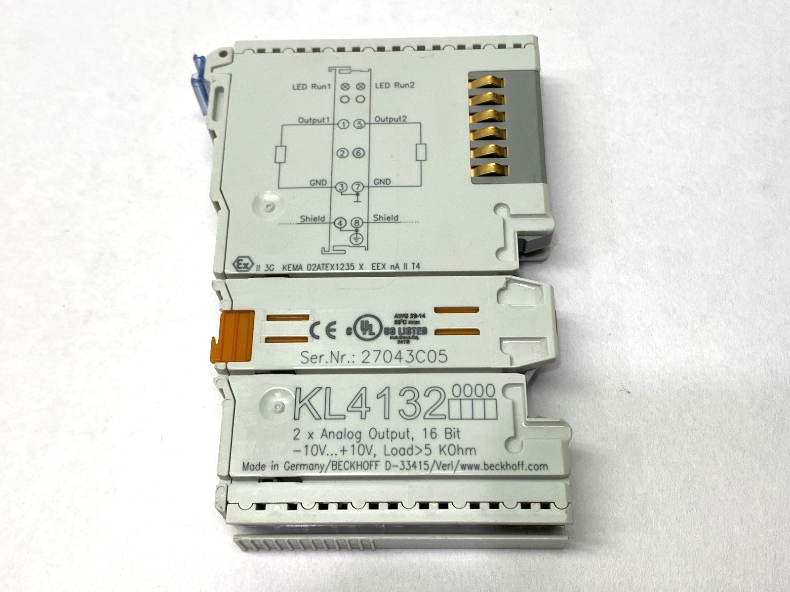 KL4132 | Beckhoff Output Bus Terminal 2-Channel - Used - Maverick Industrial Sales