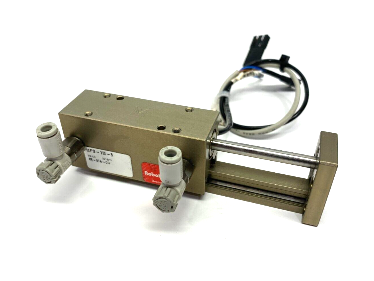 MPS-1M-3 | Destaco Robohand Miniature Dual-V Roller Bearing Slide 1.5" Stroke - Used - Maverick Industrial Sales