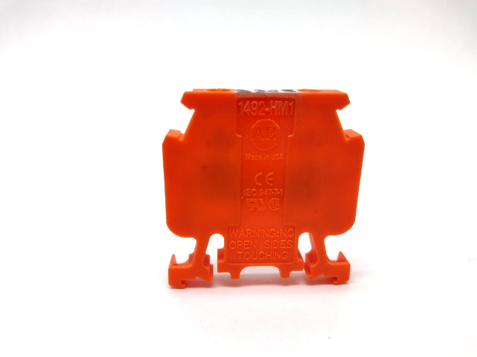 Allen Bradley 1492-HM1OR Finger Safe Terminal Block, Orange, LOT OF 100 - Maverick Industrial Sales